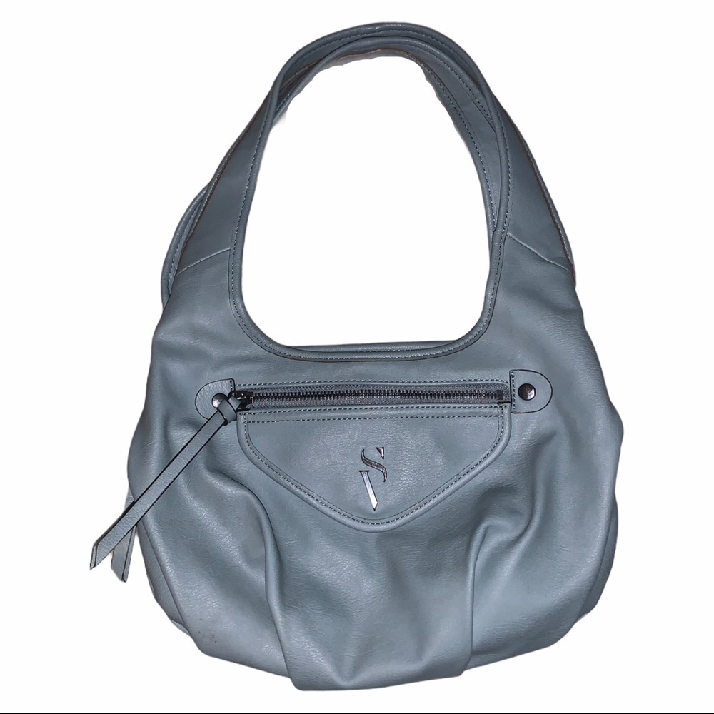 SV Vera Wang Sage Green Faux Leather Hobo Purse